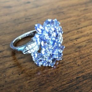 Tanzanite, multi gemstones, made in India Size 8
